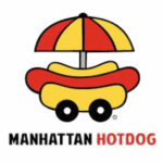 Manathan Hot dog logo